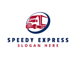 Express Freight Truck logo design