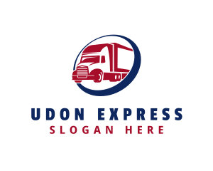 Express Freight Truck logo design