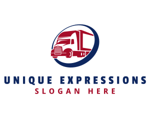 Express Freight Truck logo design