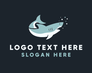 Powerful - Great Ocean Shark logo design
