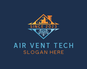 Home HVAC Air Conditioning logo design