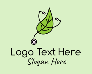 Medical Leaf Stethoscope logo