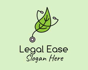 Medical Leaf Stethoscope logo