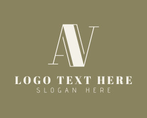 Elegant Letter AV Monogram logo