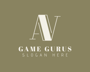 Elegant Letter AV Monogram Logo