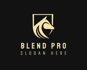 Horse Shield Equine logo design