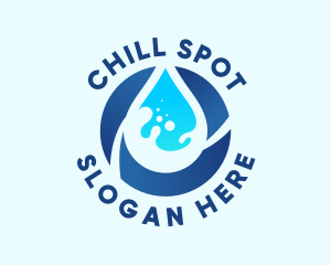 Fresh Water Droplet Logo