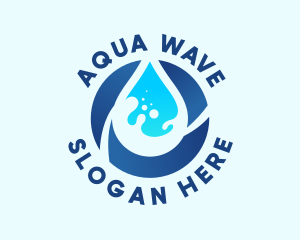 Fresh Water Droplet logo design