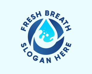 Fresh Water Droplet logo design