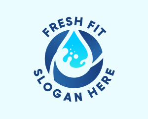 Fresh Water Droplet logo design