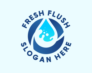 Fresh Water Droplet logo design