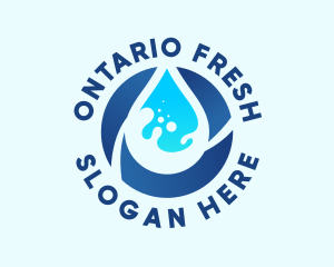 Fresh Water Droplet logo design