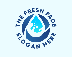 Fresh Water Droplet logo design