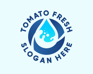 Fresh Water Droplet logo design