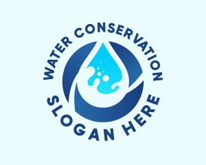 Fresh Water Droplet logo