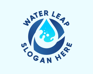 Fresh Water Droplet logo design