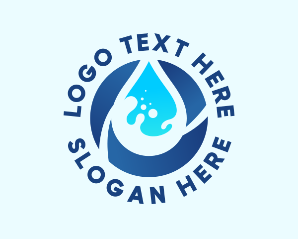 H2o logo example 4