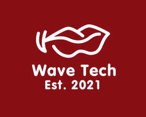 Wavy Lip Outline logo