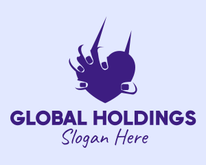 Hand Holding Heart  logo