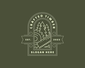 Blade Saw Tree Workshop logo design