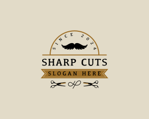 Grooming Scissors Moustache logo