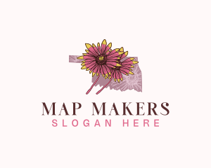 Oklahoma Indian Blanket Flower logo design