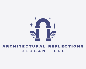 Elegant Arch Pillar logo