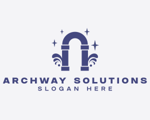 Elegant Arch Pillar logo design