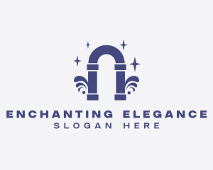 Elegant Arch Pillar logo design