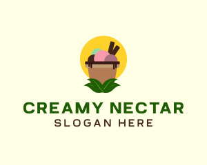 Healthy Ice Cream Sundae logo