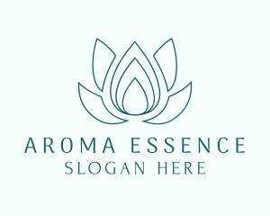 Lotus Essence Droplet logo design