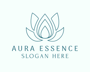 Lotus Essence Droplet logo design