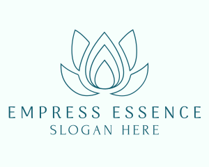 Lotus Essence Droplet logo design