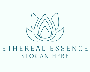 Lotus Essence Droplet logo design