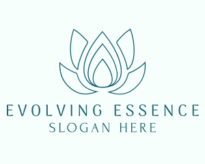 Lotus Essence Droplet logo design