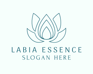 Lotus Essence Droplet logo design