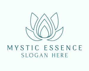 Lotus Essence Droplet logo design