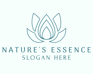 Lotus Essence Droplet logo design