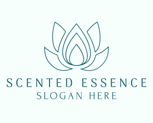 Lotus Essence Droplet logo design