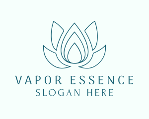 Lotus Essence Droplet logo design