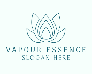 Lotus Essence Droplet logo design