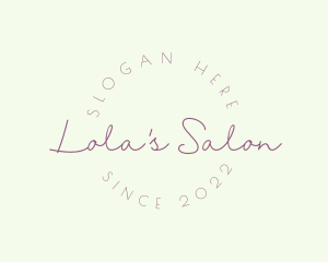 Elegant Feminine Salon logo design