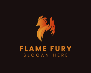 Flame Chicken Restaurant logo design