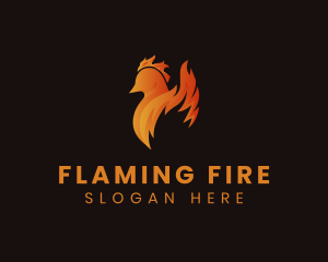 Flame Chicken Restaurant logo design