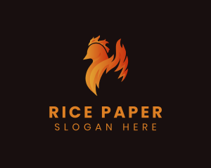 Flame Chicken Restaurant logo design