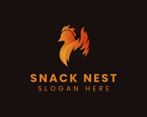 Flame Chicken Restaurant logo design