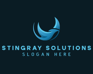 Marine Stingray Aqua logo