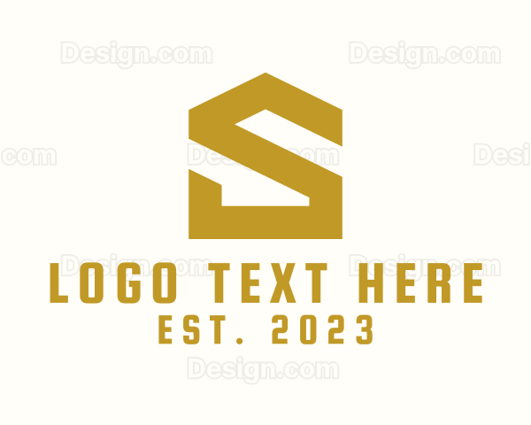 Modern House Letter S Logo