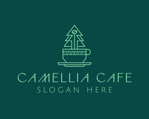 Forest Tree Coffee Cafe logo design