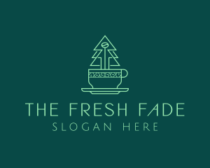 Forest Tree Coffee Cafe logo design